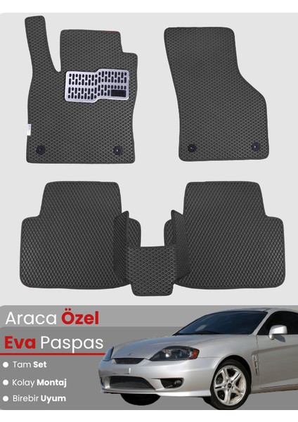 Hyundai Coupe (2001-2009) Uyumlu Eva Paspas Tam Set–araca Özel,kolay Montaj,su Geçirmez