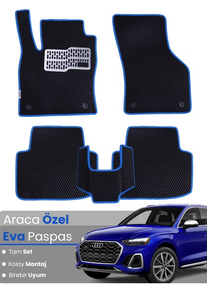 Audi Q5 (2017-2025) Uyumlu Eva Paspas Tam Set–araca Özel,su Geçirmez,hızlı ve Kolay Montaj