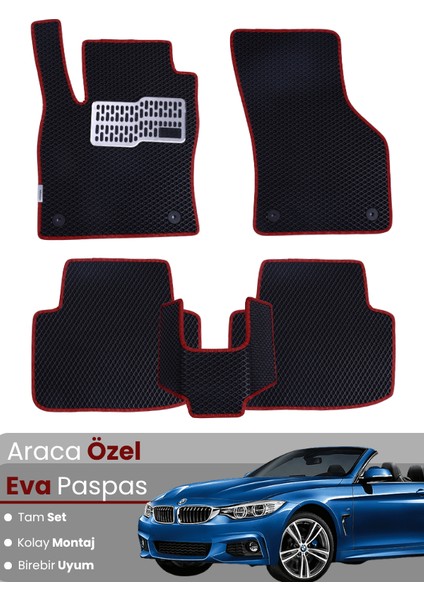 Bmw 3 Serisi E93 Cabrio (2005-2013) Uyumlu Eva Paspas Tam Set–araca Özel,su Geçirmez