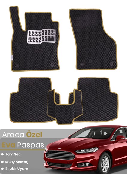 Ford Mondeo (2015-2022) Uyumlu Eva Paspas Tam Set–araca Özel,su Geçirmez,kolay Montaj