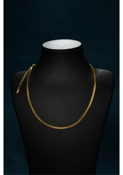 Italyan Ezme Model Unisex Çelik Zincir Kolye 4 mm modelleri