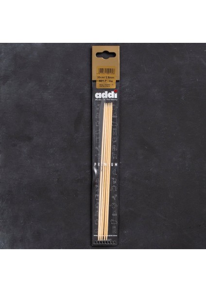 Addi Bambus 2,5mm 20CM Bambu Çorap Şişi - 501-7