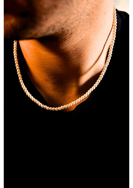 Inci Taşlı Unisex Kolye 4mm