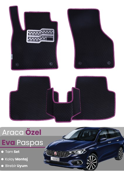 Fiat Egea Stationwagon (2017-2025) Uyumlu Eva Paspas Tam Set–araca Özel,su Geçirmez