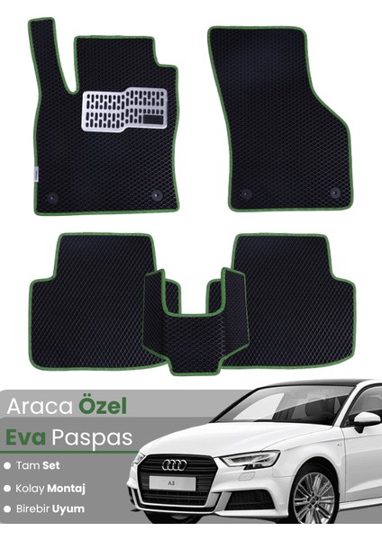 Audi A3 Hatchback (2013-2020) Uyumlu Eva Paspas Tam Set–araca Özel,su Geçirmez,kolay Montaj