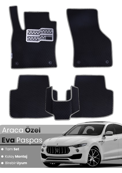 Maserati Levante (2017-2025) Uyumlu Eva Paspas Tam Set – Araca Özel Tasarım