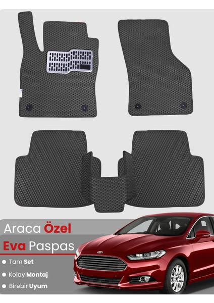 Ford Mondeo (2015-2022) Uyumlu Eva Paspas Tam Set–araca Özel,su Geçirmez,kolay Montaj