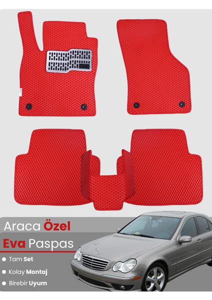 Mercedes Benz C Serisi W203 (2000-2007) Uyumlu Eva Paspas Tam Set – Araca Özel Tasarım