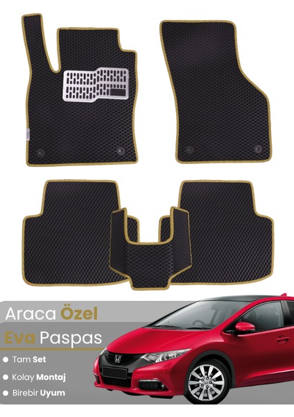 Honda Civic Fb/fg Hatchback (2012-2015) Uyumlu Eva Paspas Tam Set–araca Özel Tasarım
