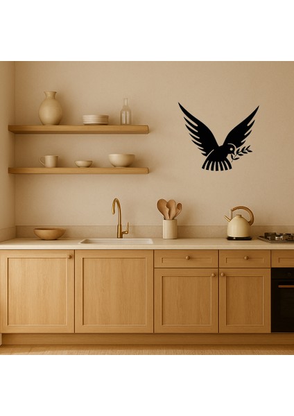 Zeytin Dalı ile Barış Güvercini Dekoratif Duvar Tablosu - BRF17575-4365 fiyatları