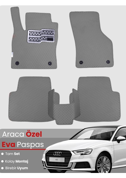 Audi A3 Hatchback (2013-2020) Uyumlu Eva Paspas Tam Set–araca Özel,su Geçirmez,kolay Montaj