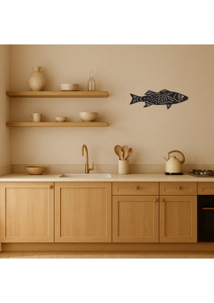 Deniz ve Balık Temalı Mdf Dekoratif Duvar Tablosu - BRF18539-1283 fiyatları