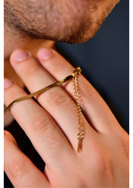 Italyan Ezme Model Unisex Çelik Zincir Kolye 3 mm fırsatları