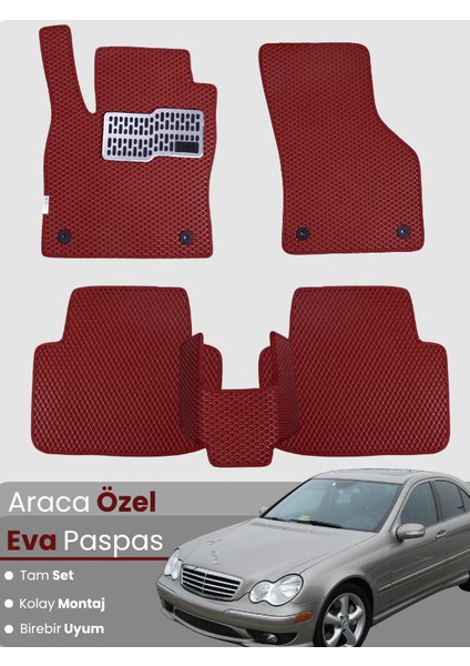 Mercedes Benz C Serisi W203 (2000-2007) Uyumlu Eva Paspas Tam Set – Araca Özel Tasarım