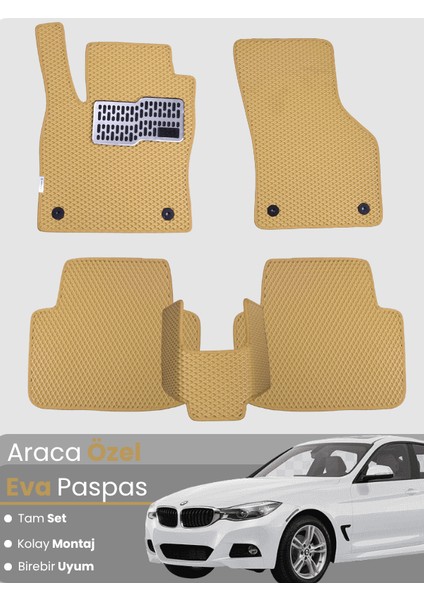 Bmw 3 Serisi F34 Gran Turismo (2012-2019) Uyumlu Eva Paspas Tam Set–araca Özel,su Geçirmez