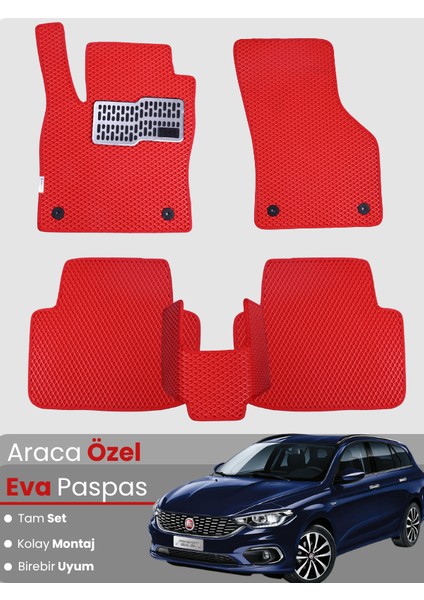 Fiat Egea Stationwagon (2017-2025) Uyumlu Eva Paspas Tam Set–araca Özel,su Geçirmez