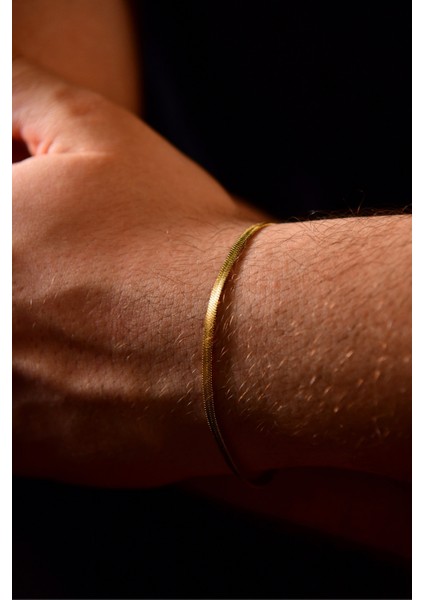 Italyan Ezme Model Unisex Çelik Zincir Bileklik 3 mm fırsatları