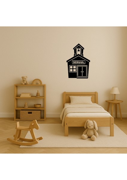 Detaylı Okul Binası Dekoratif Tablo - BRF17376-9576 modelleri