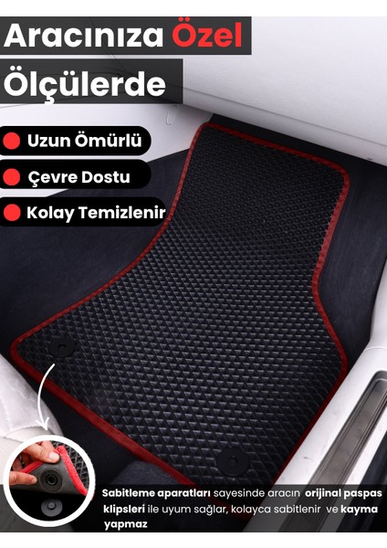 Ford-Focus 3 Hatchback (2011-2014) Uyumlu Eva Paspas Tam Set–araca Özel,su Geçirmez