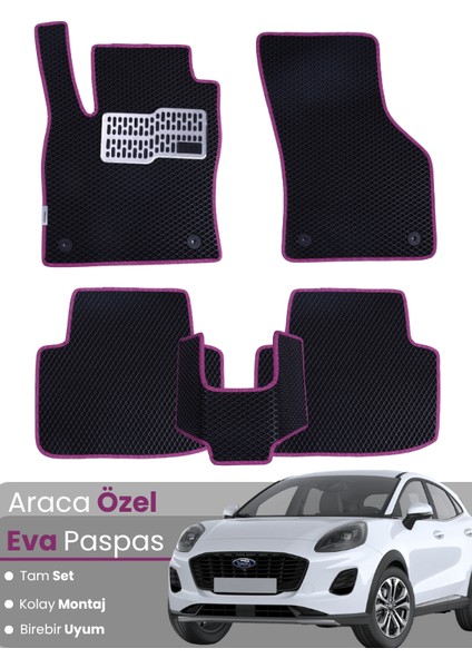 Ford Puma (2020-2024) Uyumlu Eva Paspas Tam Set–araca Özel,su Geçirmez,kolay Montaj