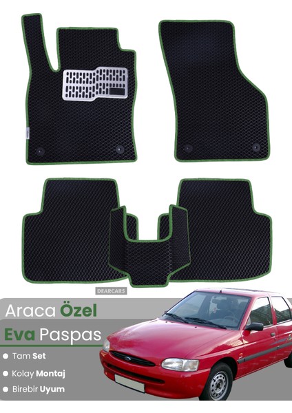 Ford Escort (1990-1998) Uyumlu Eva Paspas Tam Set–araca Özel,su Geçirmez,kolay Montaj