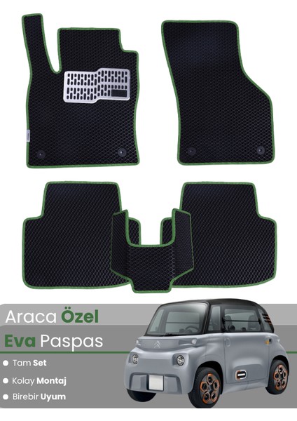 Citroen Ami (2020-2025) Uyumlu Eva Paspas Tam Set–araca Özel,su Geçirmez,kolay Montaj