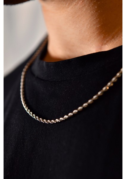 Burgu Model Unisex Çelik Zincir Kolye 3 mm fiyatları