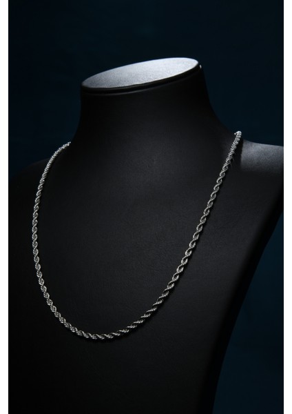 Burgu Model Unisex Çelik Zincir Kolye 3 mm indirimleri
