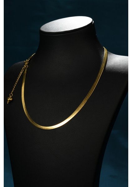 Italyan Ezme Model Unisex Çelik Zincir Kolye 4 mm fırsatları