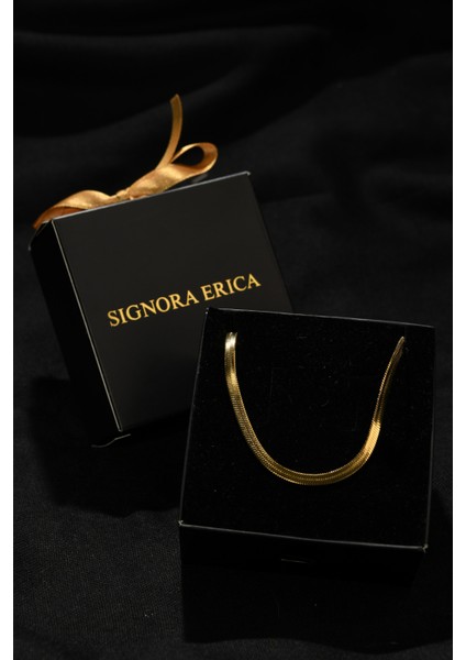 Italyan Ezme Model Unisex Çelik Zincir Kolye 4 mm indirimleri