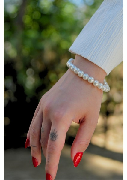 Inci Taşlı Unisex Bileklik 8mm fırsatları
