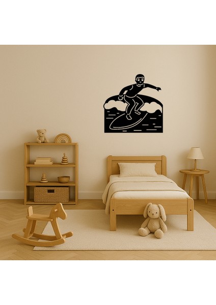 Sörf Yapan Emoji Dekoratif Tablo - BRF13215-4204 modelleri