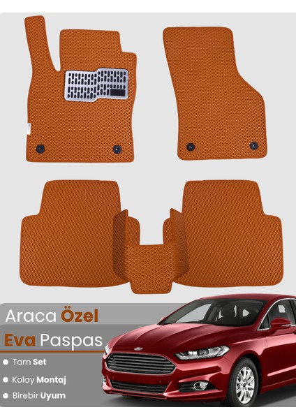 Ford Mondeo (2015-2022) Uyumlu Eva Paspas Tam Set–araca Özel,su Geçirmez,kolay Montaj