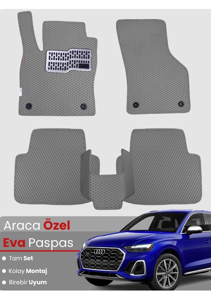 Audi Q5 (2017-2025) Uyumlu Eva Paspas Tam Set–araca Özel,su Geçirmez,hızlı ve Kolay Montaj