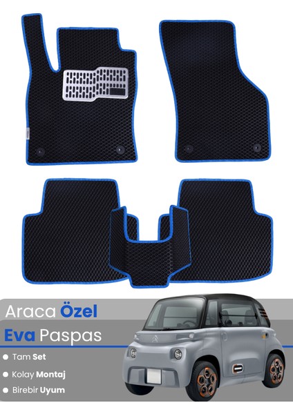 Citroen Ami (2020-2025) Uyumlu Eva Paspas Tam Set–araca Özel,su Geçirmez,kolay Montaj