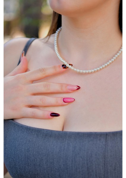 Inci Taşlı Unisex Kolye 6mm fırsatları