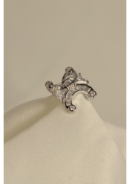 Baget Taşlı Hilal Model/at Nalı Earcuff