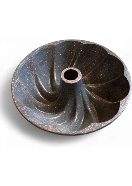 Granit Kaplamalı 25 cm Döküm Kek Kalıbı – Dalgalı Desenli Yuvarlak Kek Kalıbı