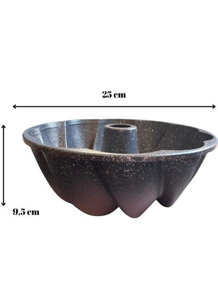 Granit Kaplamalı 25 cm Döküm Kek Kalıbı – Dalgalı Desenli Yuvarlak Kek Kalıbı fiyatları