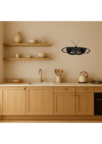 Şık Mdf Kelebek Duvar Dekoru - BRF13511-8032 fiyatları