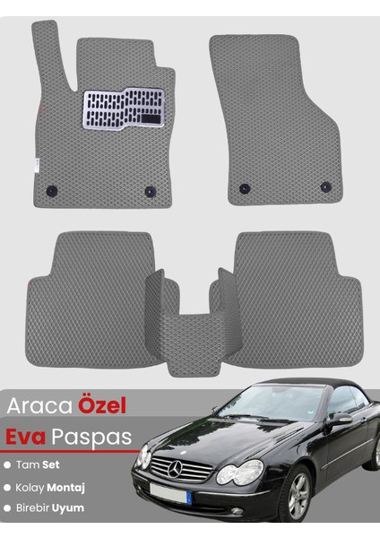 Mercedes Benz Clk Cabrio Coupe (2002-2009) Uyumlu Eva Paspas Tam Set – Araca Özel Tasarım