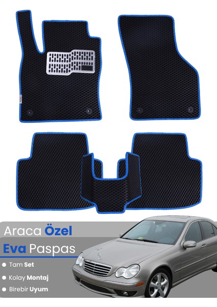 Mercedes Benz C Serisi W203 (2000-2007) Uyumlu Eva Paspas Tam Set – Araca Özel Tasarım