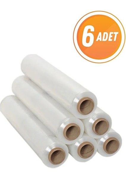Palet Streç Film 17 Mikron 1200 Gram 6 Adet
