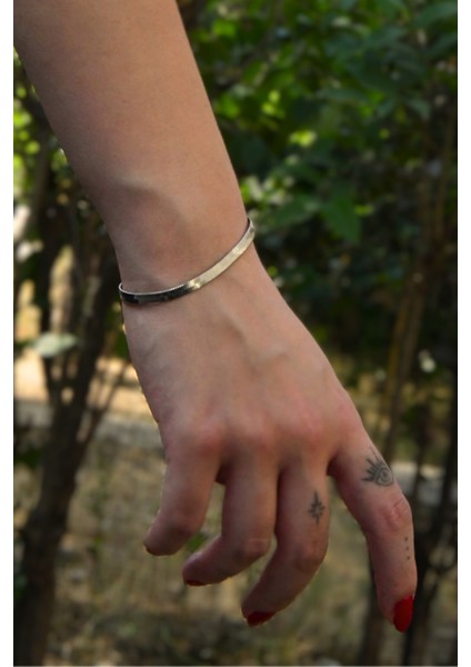 Italyan Ezme Model Kadın Çelik Zincir Bileklik 4mm modelleri