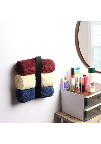 Siyah Metal Havlu Askısı – Duvara Monte, Modern Tasarım, Banyo & Mutfak Için Uygun fırsatları