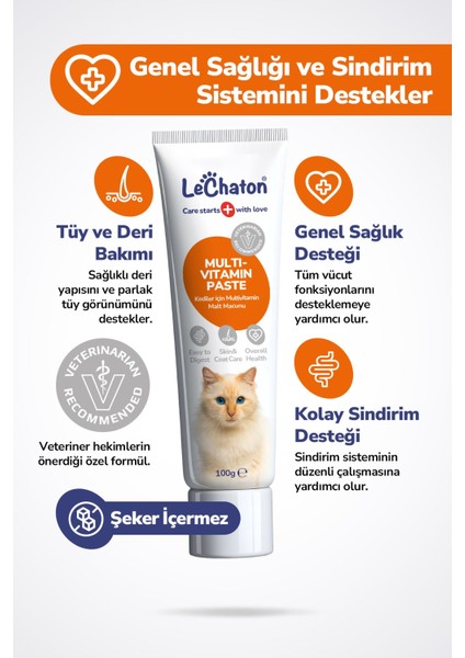 Kediler Için Bağışıklık Tüy Deri ve Sindirim Sağlığı Seti (Malt Paste-Multi Paste-Damla-Balık Yağı-Tablet) modelleri