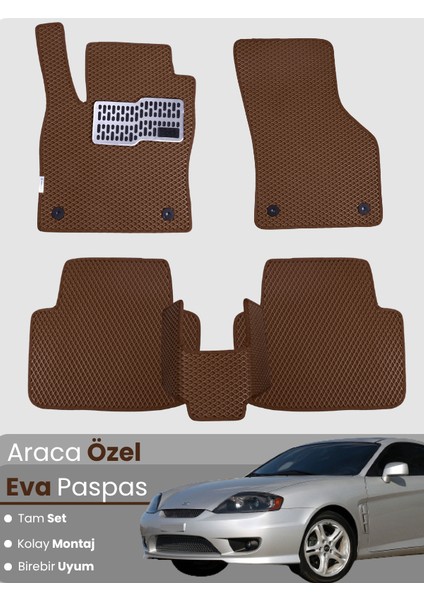 Hyundai Coupe (2001-2009) Uyumlu Eva Paspas Tam Set–araca Özel,kolay Montaj,su Geçirmez