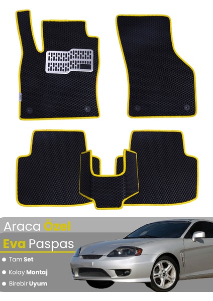 Hyundai Coupe (2001-2009) Uyumlu Eva Paspas Tam Set–araca Özel,kolay Montaj,su Geçirmez