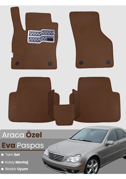 Mercedes Benz C Serisi W203 (2000-2007) Uyumlu Eva Paspas Tam Set – Araca Özel Tasarım