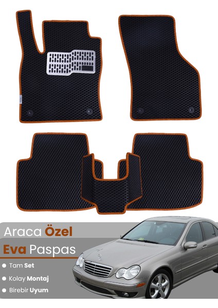 Mercedes Benz C Serisi W203 (2000-2007) Uyumlu Eva Paspas Tam Set – Araca Özel Tasarım